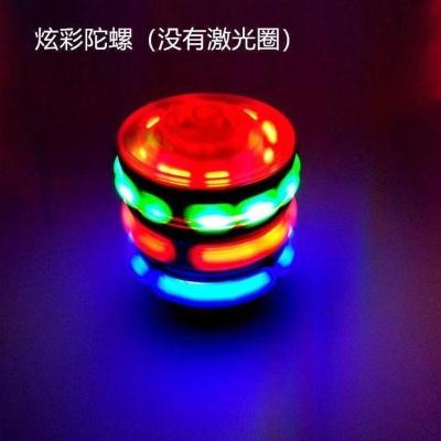 发光音乐陀螺玩具儿童旋转闪光陀螺益智怀旧玩具网红同款陀螺炫彩音乐陀螺1个-