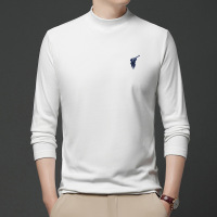 真德绒男士打底衫秋冬季新款半高领自发热内搭保暖男士卫衣