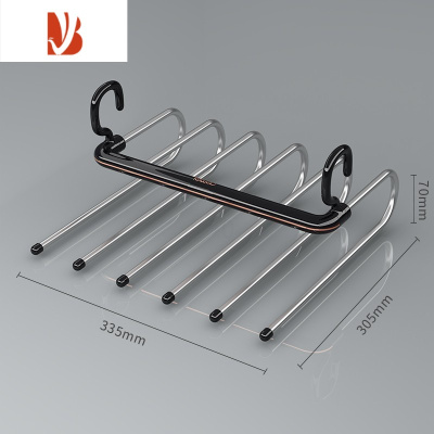 三维工匠折叠裤架家用多裤子挂衣架夹衣柜内置裤挂架专用收纳器