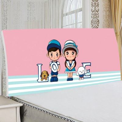 布莱梦床头罩套木床背罩皮床头防尘罩1.8米弹力床头罩1.5床头靠背软包套LOVE0.9米床头罩