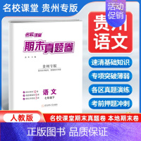语文[人教版] 七年级下 [正版]贵州专版2024新版期末真题卷七年级下册语文人教版 初一7年级下册同步测试卷单元期中期