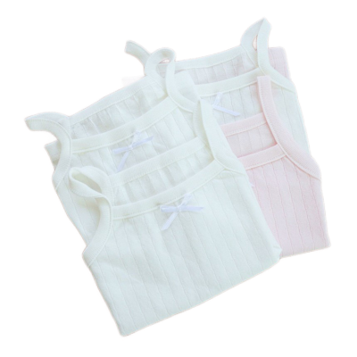 儿童背心无痕提花吊带背心女宝宝薄无袖打底无骨睡衣