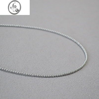 JiMi灰色仿真多麻小米珍珠baby高亮施家水晶珍珠简约叠戴项链锁骨项链