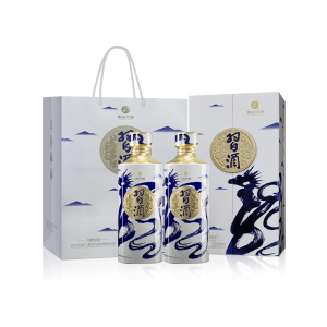 习酒 青花龙 送礼礼盒 酱香型白酒 53度 500ml*2瓶 贵州习酒窖藏