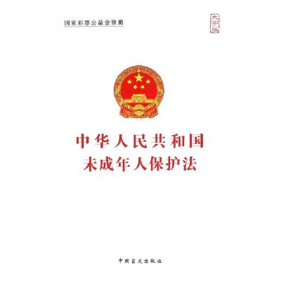 正版新书]中华人民共和国未成年人保护法(大字版)中国盲文出版社