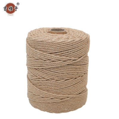 吉雅乎 麻绳 防滑捆扎黄麻绳 6mm /米