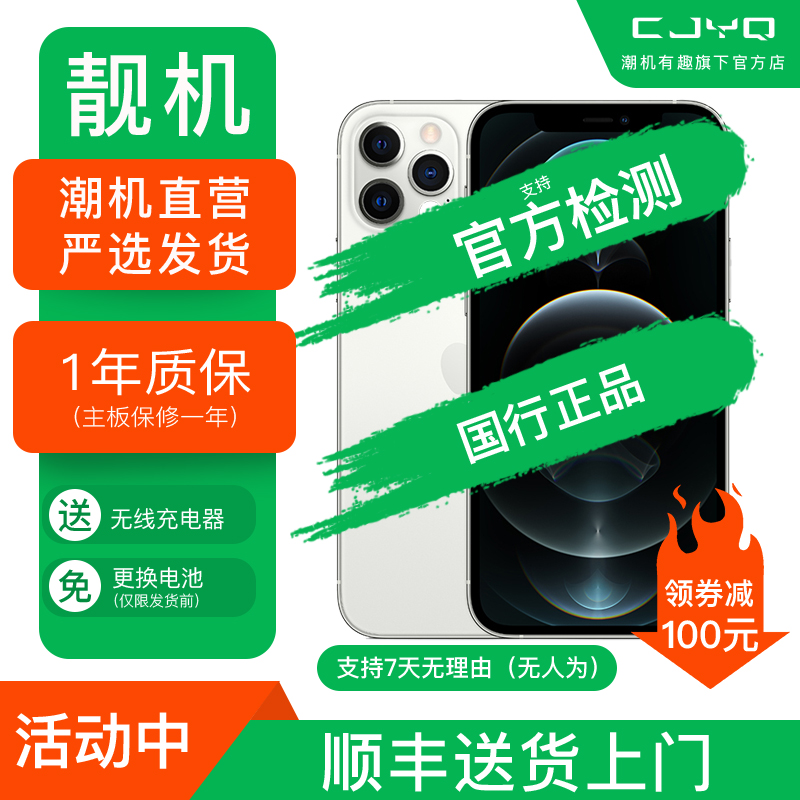 [99新]Apple iPhone 12ProMax 银色 256GB 二手苹果12PM 全网通5G 国行正品 手机