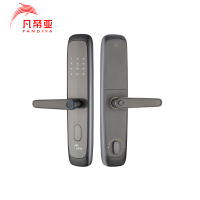 凡帝亚智能锁智能门锁FDY-F03钢化玻璃面板门铃功能防猫眼防盗铝合金材质