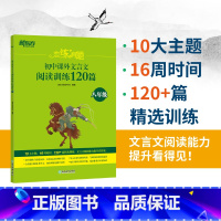 语文 [正版]恋练有题初中课外文言文阅读训练120篇八年级 统编版 恋恋有题8年级文言文训练资料 文言文真题精讲