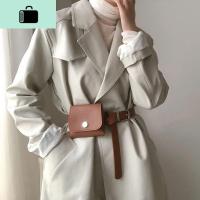 小腰包腰带女简约百搭韩国酷ins 风潮流外搭配裙子女士皮带零钱包NEW LAKE 天雅棕色