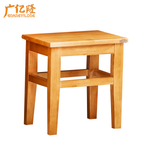 广亿隆全实木办公椅学习椅实木小方凳40*30*42cm