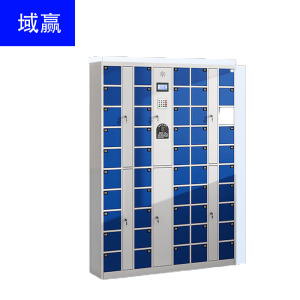 域赢智能手机柜存放柜商场超市工厂员工电子存包储物寄存柜指纹型50门