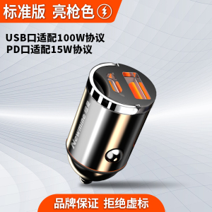 [补贴10%]纽曼迷你车载充电器快充头200W隐形车充汽车用点烟器转换插头