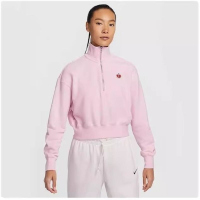 NIKE耐克卫衣运动休闲舒适短款针织立领女装套头衫HV8731-663 C