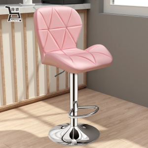 吧台椅升降椅现代简约家用旋转酒吧椅高脚凳前台收银椅子靠背凳子