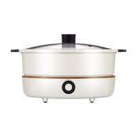 九阳电火锅4.5L使用便捷分体设计电磁加热受热均匀C21-HG3