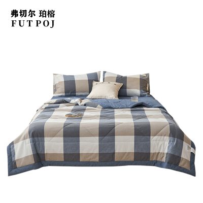 弗切尔珀榕 日式蓝大格系列色织夏被(条)