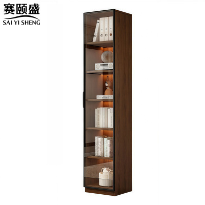 赛颐盛玻璃收纳书柜单门40*32*200cm台