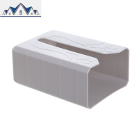 免打孔厨房用纸收纳盒抽纸盒 壁挂式纸巾架厕所纸巾盒 三维工