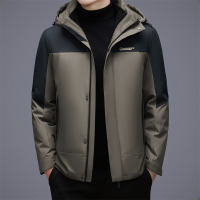 一衣三穿脱卸羽绒内胆连帽羽绒服冬季新款中年短款保暖羽绒服外套