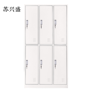 苏兴盛加厚六门钢制更衣柜文件柜铁皮柜矮柜资料密码带锁