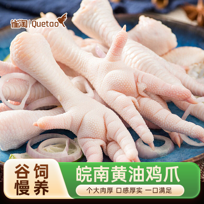 雀淘 冷冻鸡爪500g/袋 3袋装 生鲜食材个大肉厚筋道有嚼劲适合卤制泡椒红烧家庭烹饪优选