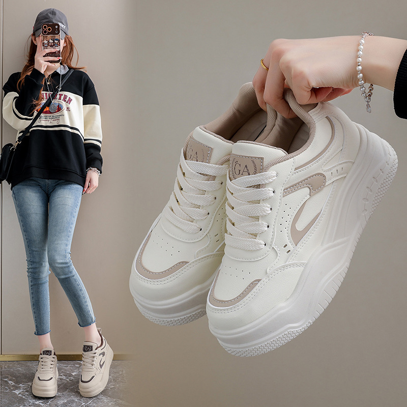 内增高20266春季小白鞋新款韩版ins女学生厚底增高运动板鞋休闲