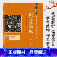 [正版]王献之洛神赋十三行实用技法与练习 硬笔临经典碑帖钢笔楷书练字帖临摹历代碑帖精粹技法讲解书法学习硬笔临古帖硬笔书法