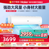 海尔(Haier)空调挂机劲铂2匹p变频冷暖新一级客厅卧室大风口节能省电KFR-48GW/24P1A181U1