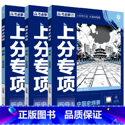 高考必刷题上分专项 高考历史123[3本套装] [正版]2025版3本高考必刷题上分专项历史123中国历史纲要世界史纲要
