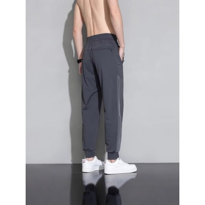 冰丝速干凉感运动裤男士夏季薄款束脚休闲裤