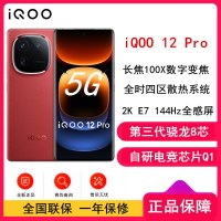 vivo iQOO12 Pro 燃途 16GB+256GB 第三代骁龙8 自研电竞芯片Q1 大底主摄潜望式长焦 2K E7 144Hz 柔性曲面屏 5G手机