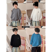 童酷男童秋款湖州织里童装洋气小狗刺绣圆领针织宽松儿童毛衣