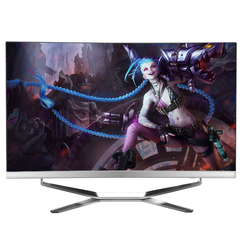 铭能 24英寸曲面一体机电脑窄边框 a8-7410四核/8g内存/512g固态 家用