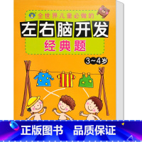 [正版]河马文化 左右脑开发经典题3-4岁 智力开发 幼儿益智力潜能开发 低幼图书籍 亲子游戏读物