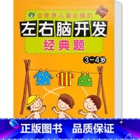 [正版]河马文化 左右脑开发经典题3-4岁 智力开发 幼儿益智力潜能开发 低幼图书籍 亲子游戏读物