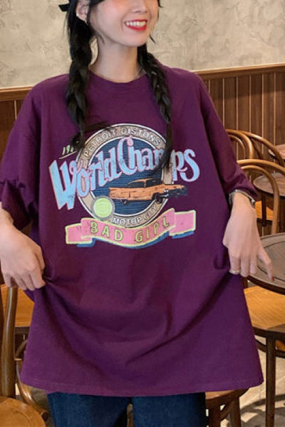 夏季新款韩版T恤打底衫宽松大码原宿风网红短袖学生圆领上衣ins潮