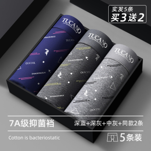 啄木鸟男士内裤男款纯棉2025年新男生四角裤抗菌高弹无痕四角裤头