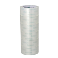 齐心 JP4810-6 普透封箱胶带 48mm*100y 6卷/筒 透明 单位:筒