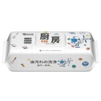 厨房湿巾12片/包 厨房湿巾去油去污家用油烟机清洁强力去油污抽取式湿纸巾加大加厚