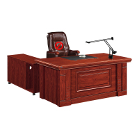 中豫鑫泽 ZYXZ4052223 油漆家具老板桌大班台办公桌主管经理桌含副柜 1.8米