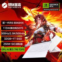 机械革命(MECHREVO)蛟龙16Pro 2025款 16英寸旗舰游戏本 强芯学生设计笔记本电脑锐龙版R9-8940HX RTX5070 32G 1T 2.5K 白