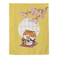 家柏饰(CORATED)窗帘免打孔安装遮光宿舍学生卧室简易出租房用出租屋魔术贴小窗帘 贵族猫 宽1.5X高2.0一片