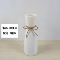 创意满天星花瓶摆件客厅台面餐桌小清新干花插花陶瓷花器简约现代 三维工匠 D款浅蓝菱型+3束粉白跳舞兰