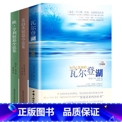 [正版]学校 世界名著全套3册 瓦尔登湖+莫泊桑短篇小说集+欧亨利短篇小说集 七年级阅读的课外书籍经典文学小说书排