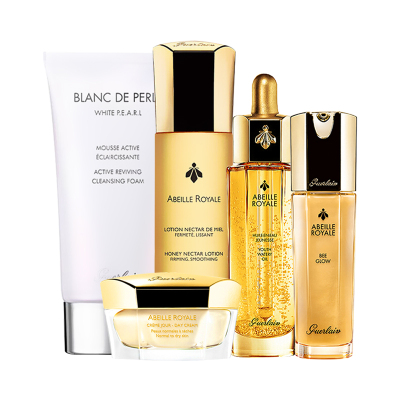 娇兰(GUERLAIN)帝皇蜂姿紧致面部护肤套装礼盒修复改善肤色5件(洁面+水+精华+复原蜜+日霜)