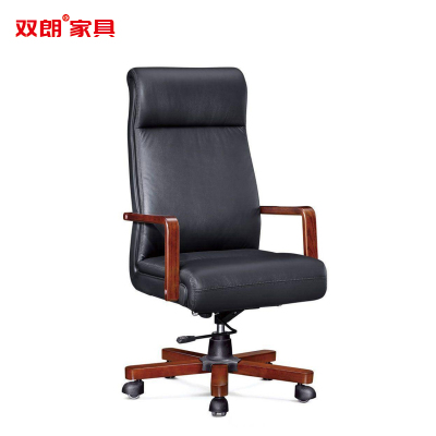 双朗 牛皮办公主管椅 SL-A235YP 620*630*1180mm 黑色 张