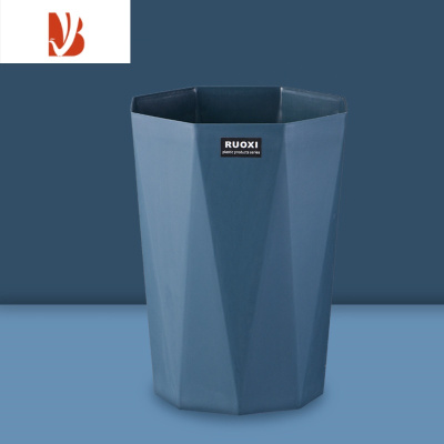 三维工匠简北欧垃圾桶家用客厅卧室厨房厕所卫生间大容量办公室带压圈纸篓