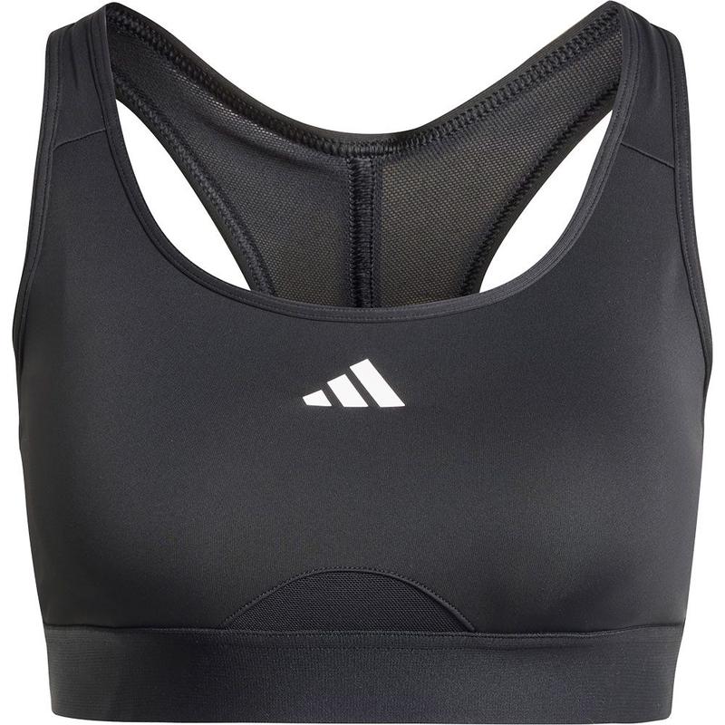 Adidas阿迪达斯女款运动文胸无缝透气设计适合高强度训练与热天穿