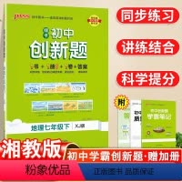 地理.湘教版 [正版]湘教版2024春初中创新题地理七年级下册同步练习册练习题知识讲解pass绿卡图书初一测试试卷必刷题